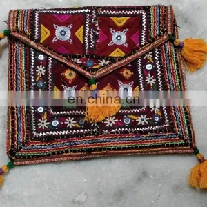 Authentic Gypsy Banjara Clutches,Hot Sale New Design Latest Arrival Beautiful Vintage Patch Work Banjara Ipad Envelope Clutch thumbnail-1