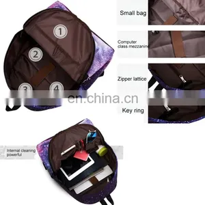 Diamond Lattice Pattern Print Travel Backpack School Shoulders Bag With Pen Bag for Girls Bag thumbnail-2