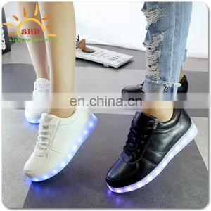 Stylish LED Light Up Shoes High Top Sneakers thumbnail-3