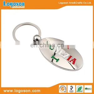 Custom Embossing Venezia Souvenir Heart Keyring Metal Keychain thumbnail-4