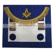 Master Mason Apron Blue Genuine Lambskin thumbnail-1