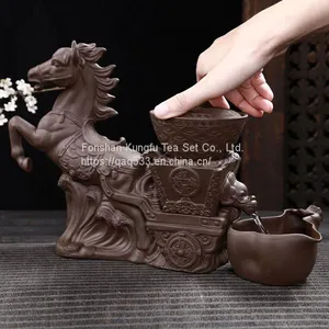 Full Automatic Purple Sand Stone Grinding Kungfu Tea Ware. thumbnail-3