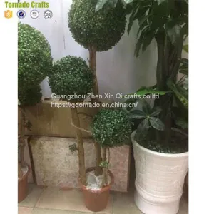 Wholesale Artificial Fake Plastic Topiary Boxwood Hedge Balls Spiral Tree thumbnail-4