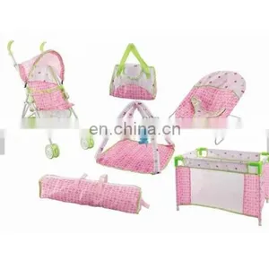 5 in 1 Baby Doll Stroller Set, Toys for Children thumbnail-1