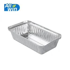 Rectangular Disposable Aluminum Foil Pan Take Out 550 ml thumbnail-1