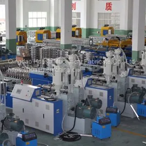 High Quality HDPE Single Wall Corrugated Pipe Extrusion Line Machinery thumbnail-1