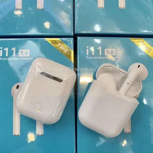 Stereo Earphones Bluetooth Earphone Bluetooth Headphone Bluetooth Headset 5.0 Touch White Earbuds Wireless Sport Mini Earbuds Earpieces Headphone With Charging Case i thumbnail-4