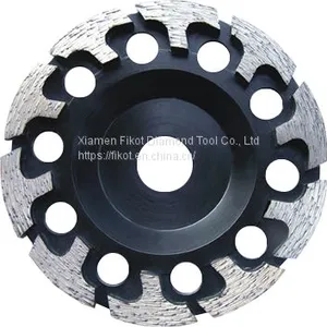 T Shape Tornado Grinding Cup Wheel Diamond Grinding Cup Wheel Disc for Concrete Granite Marble Stone thumbnail-1