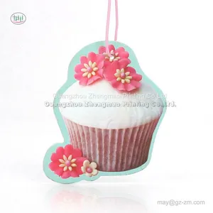 Eco-friendly Perfume Hanging Carton Animal Paper Car Air Freshener With Customized Logo thumbnail-1