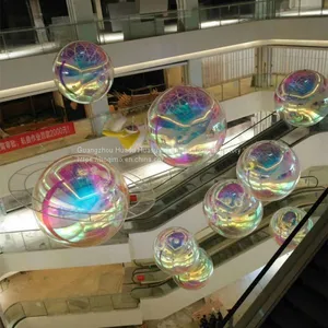 Large Mirror Balls Floating Mirror Ball Inflatable Silver Reflective Balloon For Advertising thumbnail-2