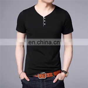 Mens 2020 Summer Stretch Cotton t Shirt thumbnail-4