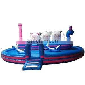 Funny Kids Jumping Round Bouncy Inflatables New Designed Blow Up Round Castles For Sale thumbnail-1