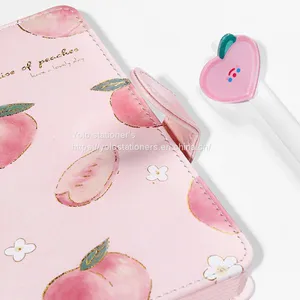 New Peach Said A5 Magnetic Buckle Notebook Hand Ledger Hardback Notebook thumbnail-1