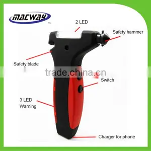 2+3 Led Long Lasting Emergency Bulb Light With Car Safety Hammer thumbnail-1