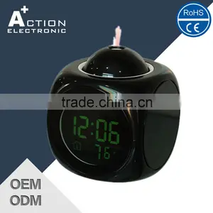 Projector Digital Clock With Talking Alarm Clock thumbnail-1
