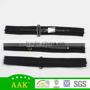 5# Zinc Alloy Slider White Metal Custom Jeans Zipper thumbnail-1
