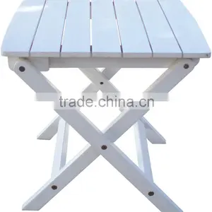 New 2015 Hollywood Style Outdoor Furniture - Beautiful White Side Table thumbnail-1