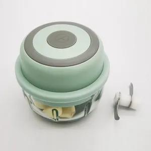 150ml Electric Cordless Small Food Chopper Glass Bowl Food Blender thumbnail-1