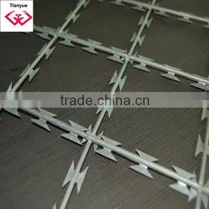 Cross Type Galvanized Razor Wire thumbnail-4
