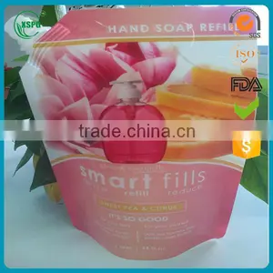 High Quality Printing Shampoo Detergent Spout Pouch Packaging Bag thumbnail-1