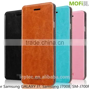 MOFi Flip PU Leather Cases Cover for Samsung GALAXY J7, Samsung J7008, SM-J700F thumbnail-1