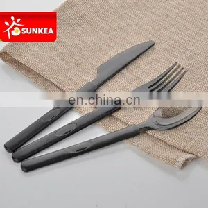Disposable Food Grade Plastic Fork and Plastic Spoon and Plastic Knife thumbnail-1