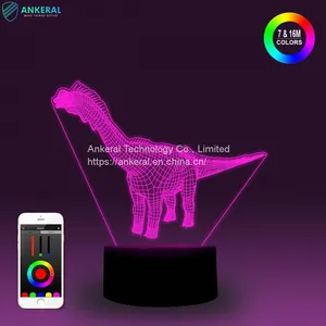 Buy Dinosaur 3D Touch Lamp Smart APP Control Best Christmas Gifts thumbnail-1