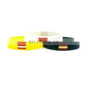 Factory Price Debossed Silicone Bangle Bracelet With Custom Logo thumbnail-1