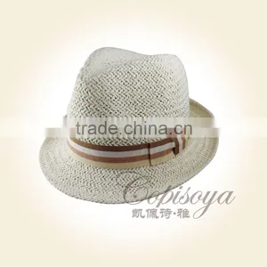 2015 New Style White Paper String Top Hat and Unisex Knitting Hat COPISOYA C15109 thumbnail-1