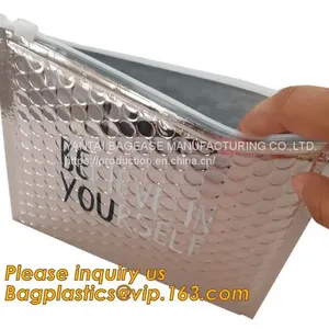Slider Zipper Biodegradable Bubble Out Pouch Envelopes Protective Wrap Bags For Mail & Storage Bubble Mailers thumbnail-1