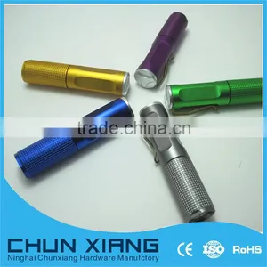 1 Led High Power Aluminum Mini Flashlight Pocket Straw Hat Torchlight thumbnail-1
