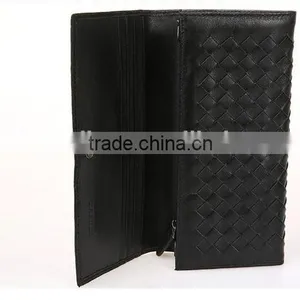 Good Quality Soft Sheepskin Wallet Hand Knitting Long Style Purse Hot Selling Lgenuine Leather Wallet thumbnail-5