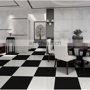 Direct Factory Sell Super Black Polished Porcelain Slab Tile Black Kajaria Floor Tiles 24