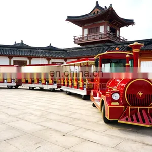 Factory Train Shopping Mall Center Indoor Outdoor Playground Amusement Park Trackless Train Rides thumbnail-3