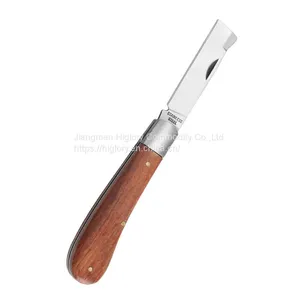Wood Handle Folding Pocket Pruning Grafting Budding Cutting Knife thumbnail-4