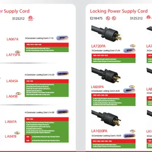 NEMA L6-15、NEMA L6-20P、NEMA L6-30P Locking Power Supply Cord thumbnail-5