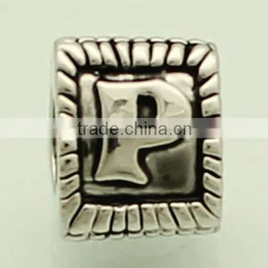 Beautiful Memory Stainless Steel Metal Letter Beads thumbnail-2
