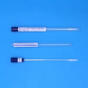 CE FDA Approved Nylon Flocked Cervical Swab With Tube thumbnail-1