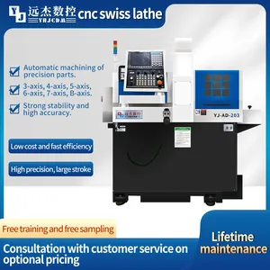 Swiss Type Cnc Lathe 2 Spindle 5 Axes SM125 Cnc Lathe With Dual Spindle High Accuracy Metal Parts Processing thumbnail-2