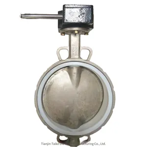 Jintaike Factory Directly Supplies Manual Ptfe Butterfly Valve D71f With High - Quality Frp Ptfe Valve Seat, Fluorine - Lining Available thumbnail-1