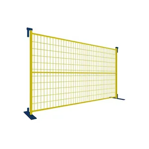 Wholesales Price Fence Galvanized 50*100mm Construction Canada Temporary Fence thumbnail-1