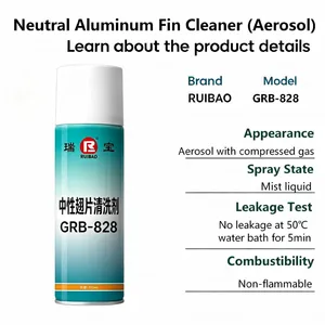 GRB-828 Neutral Aluminum Fin Cleaner Remove Floc Dust Oil Stains For EMU Subway Air Conditioning Cooling Fins OEM ODM thumbnail-3