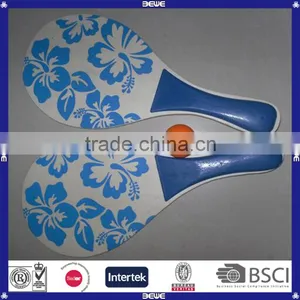 China Supplier Customized Good Price Wooden Beach Racket thumbnail-1