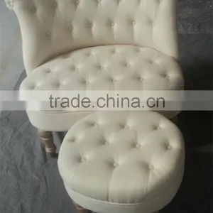 RCH-4242 Hot Sale 2 Seat Button Sofa With Ottoman thumbnail-2
