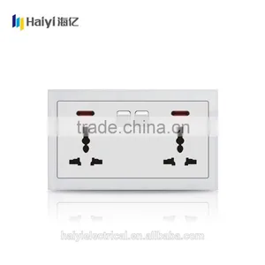 Electrical Wholesale White Glass Panel Switch 2 Gang Switch 13a Socket thumbnail-2