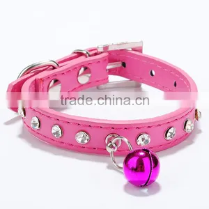 Cat Dog Chain Pet Supplies Single Diamond Bells Pet Collar thumbnail-5
