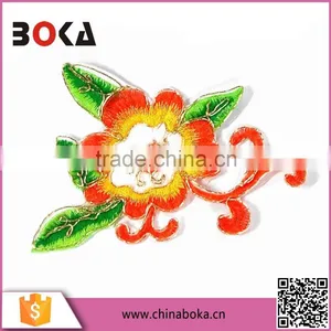 BOKA Chinese Embroidered Flower Patches, Iron on Embroidery Patch thumbnail-1