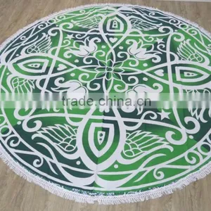 Round Beach Towels Round Printed Mandala thumbnail-5