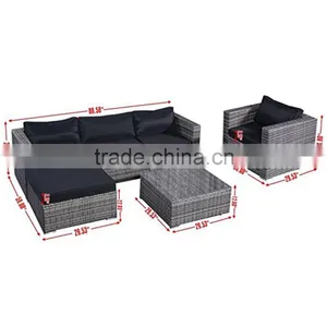 Garden Classic New Model Living Room Sofa Furniture Sets New Design Wicker Outdoor Rattan Sofa thumbnail-6
