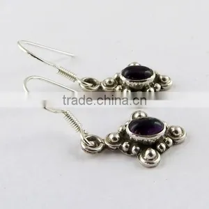 Rare Deep !! Amethyst 925 Sterling Silver Earring, Sterling Silver Jewellery, 925 Silver Jewellery thumbnail-4